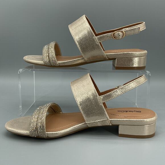 NEW Style & Co Women’s Selbiee Slingback Dress Sandals Silver Size 8M - Picture 2 of 10